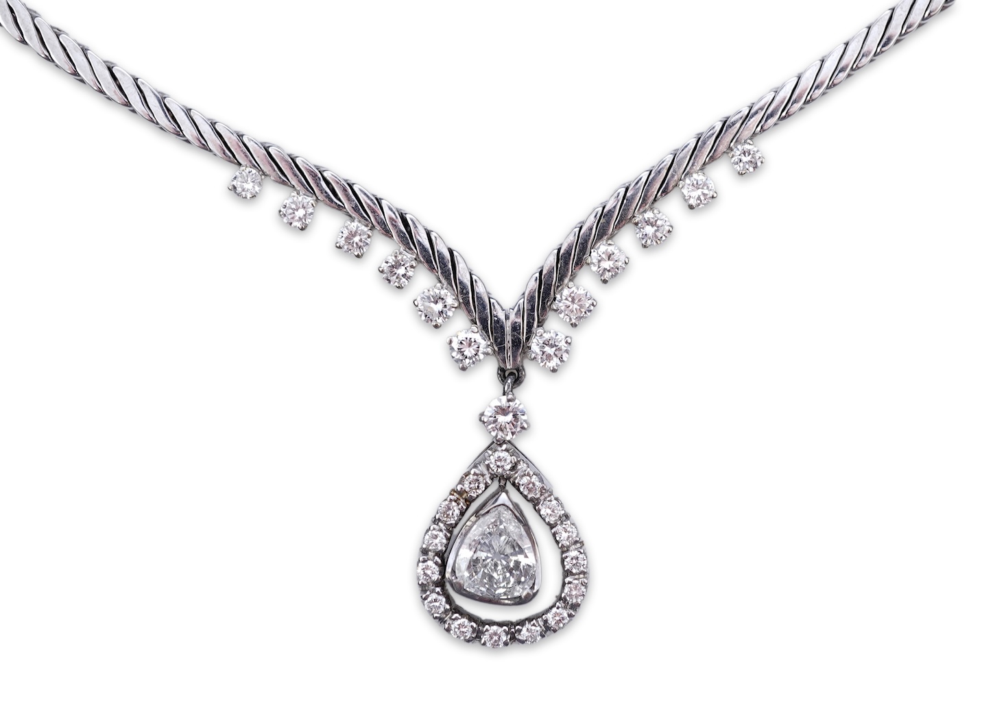 A diamond necklace